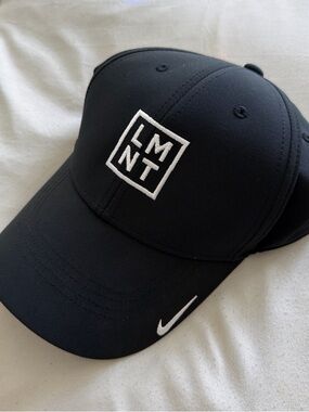 Nike Black Baseball Cap with White LMNT Logo